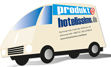 produktwerbung am firmenwagen